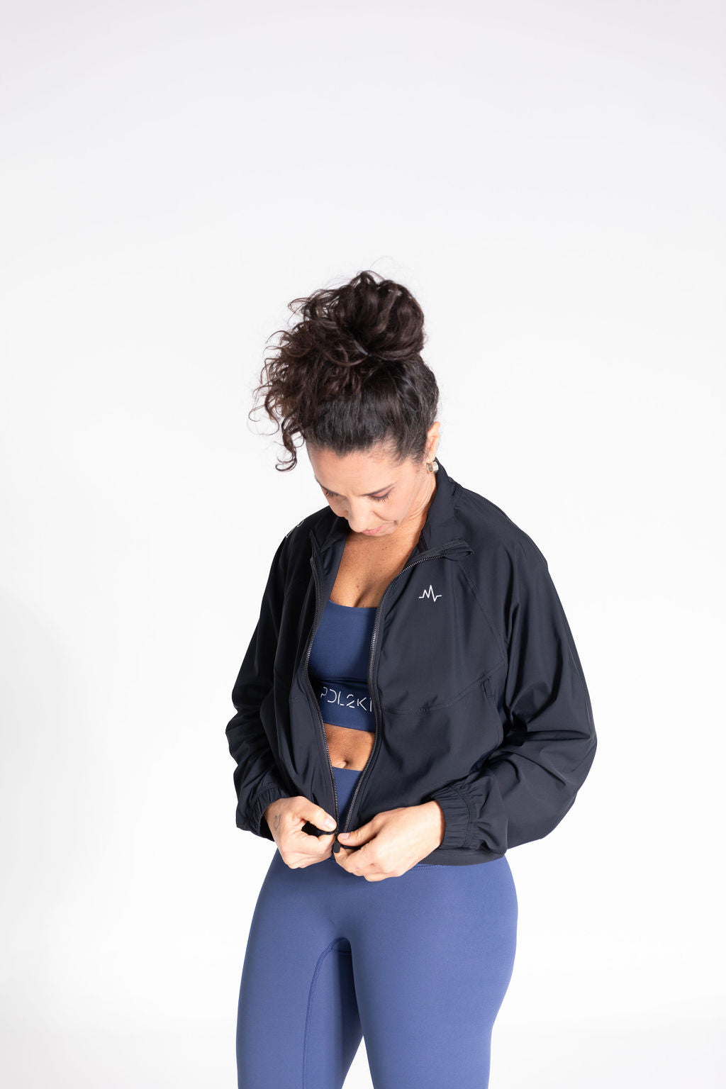 BPM Black Zip Up Training Jacket Unisex